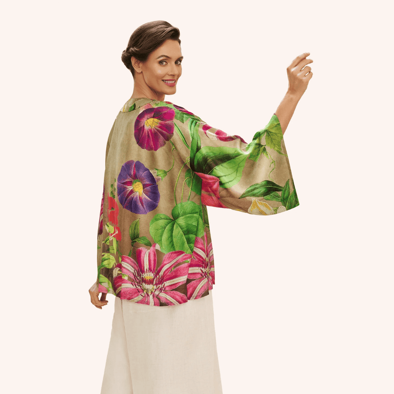 Oversized Botanicals Kimono Jacket