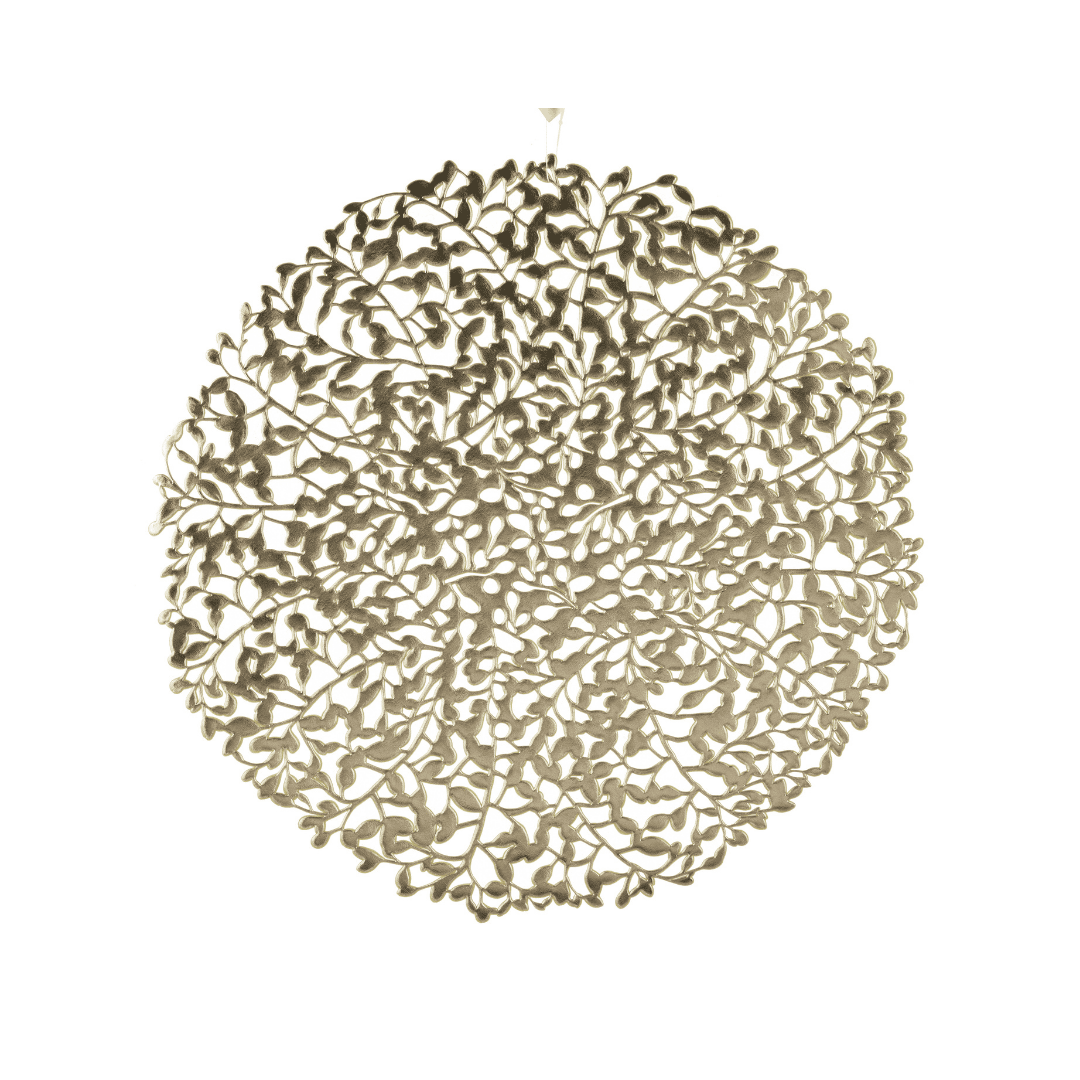 Placemat Round Gold