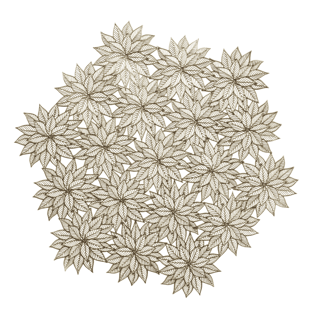 Placemat Snowflake Gold