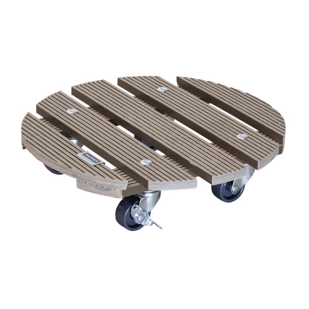 Plant Trolley Indoor/Outdoor Round - Taupe