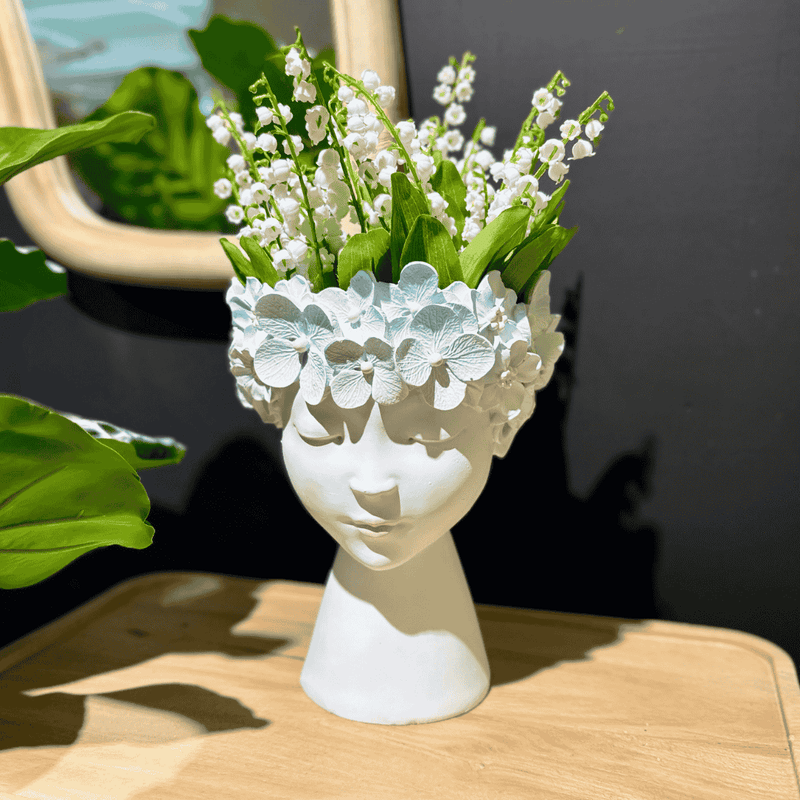 Planter Decorative Figure Blue