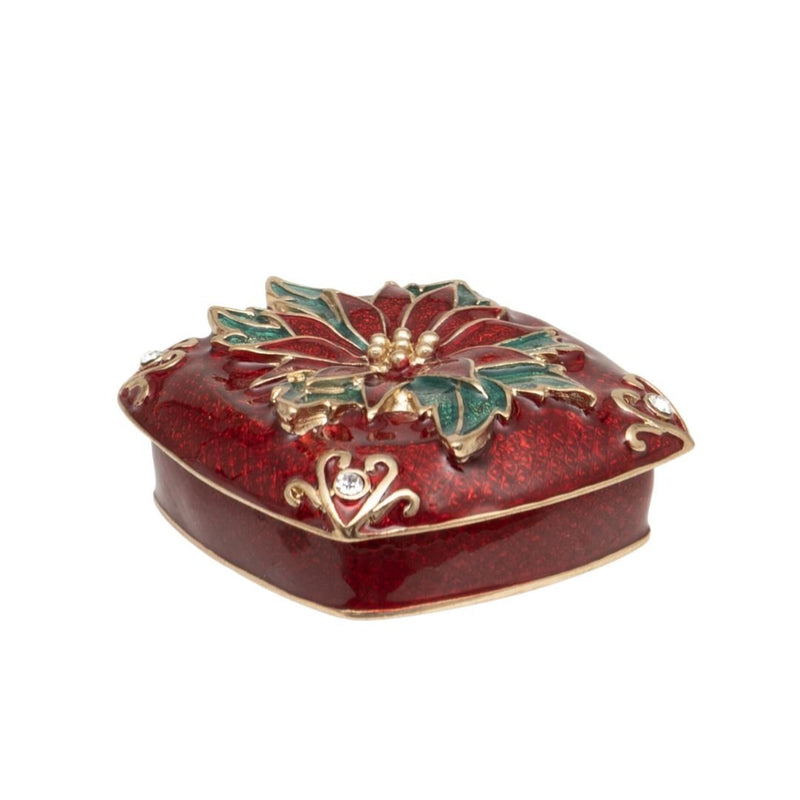 Poinsettia Trinket Box