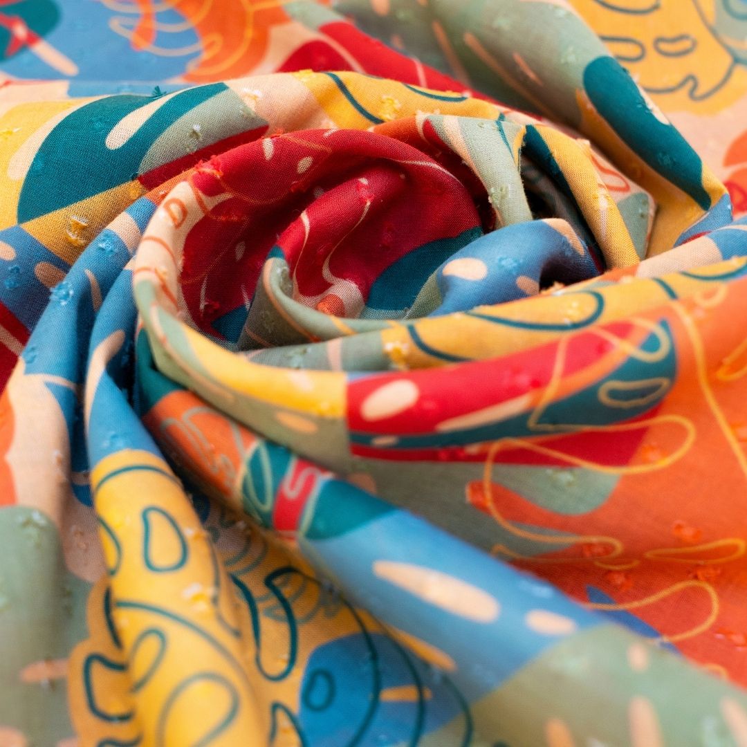 Infinity Scarf - Exotic Leaves