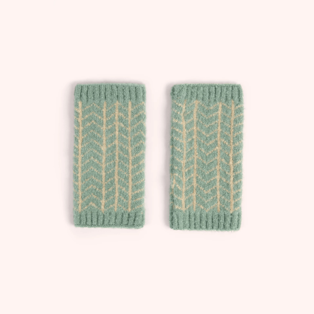 Niamh Wrist Warmers - Ice