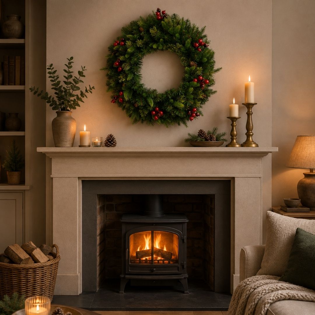 Christmas Wreath Rutland Pine with Berries