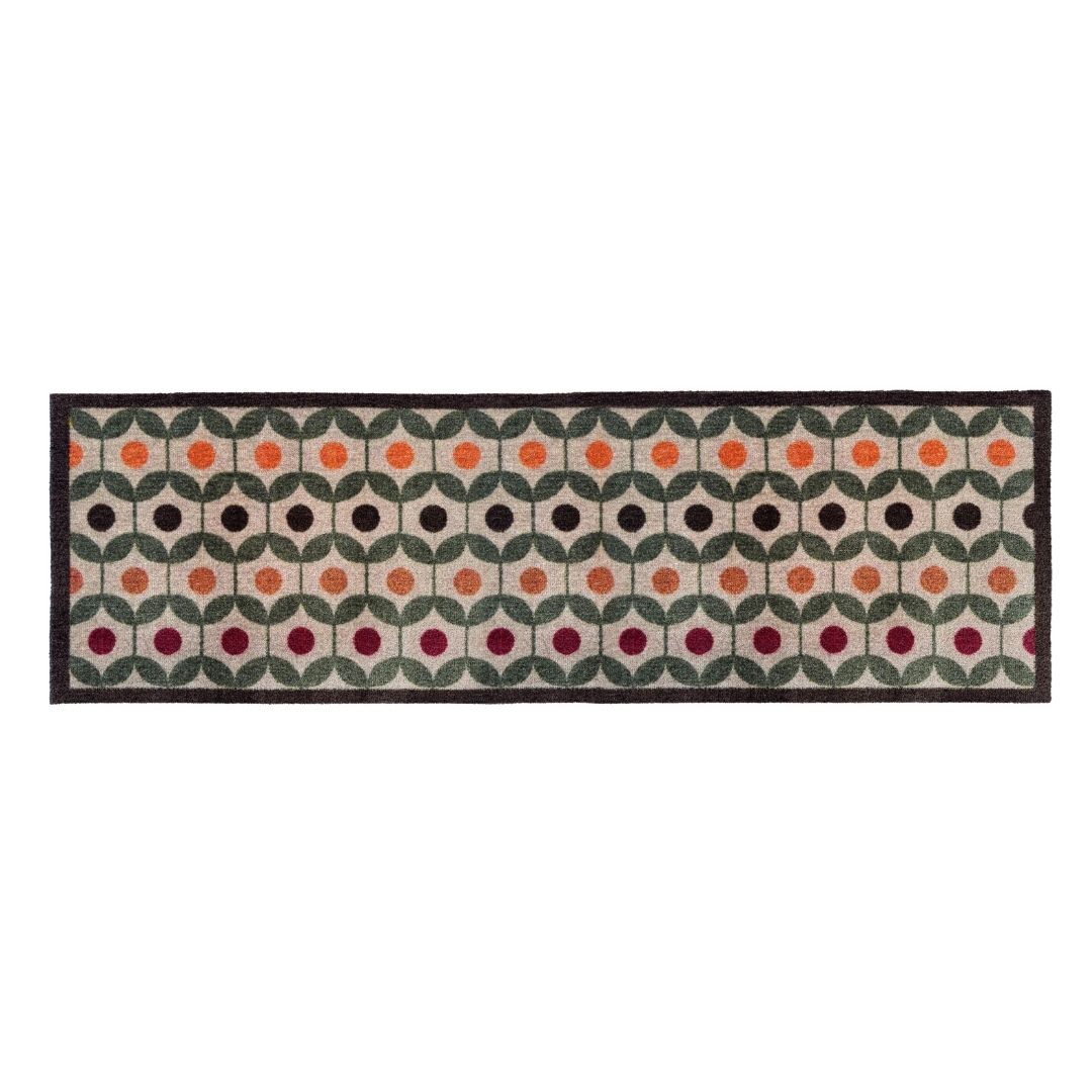 Runner Rug Retro Geo Earth