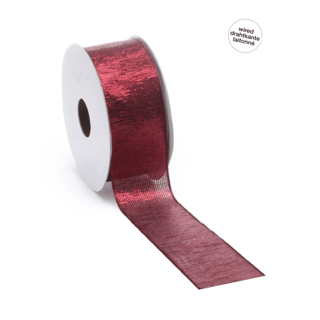 Scarlet Wired Ribbon