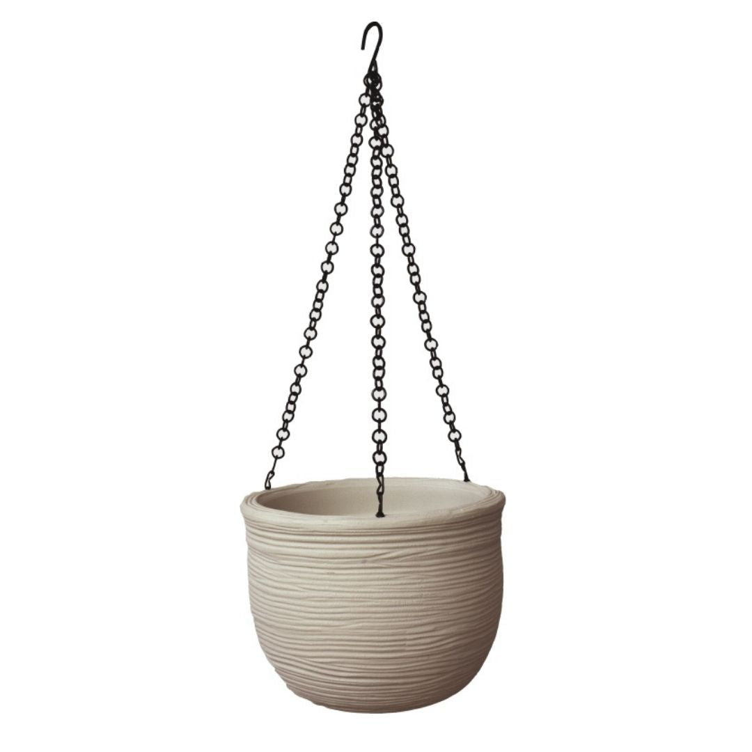Shabby Hanging Pot Corda - Off White
