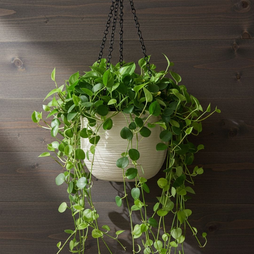 Shabby Hanging Pot Corda - Off White