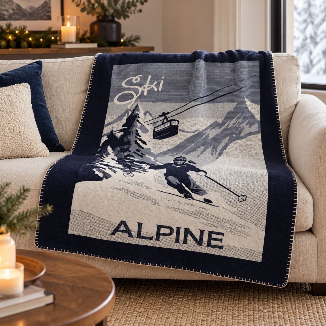 Ski Alpine Blanket