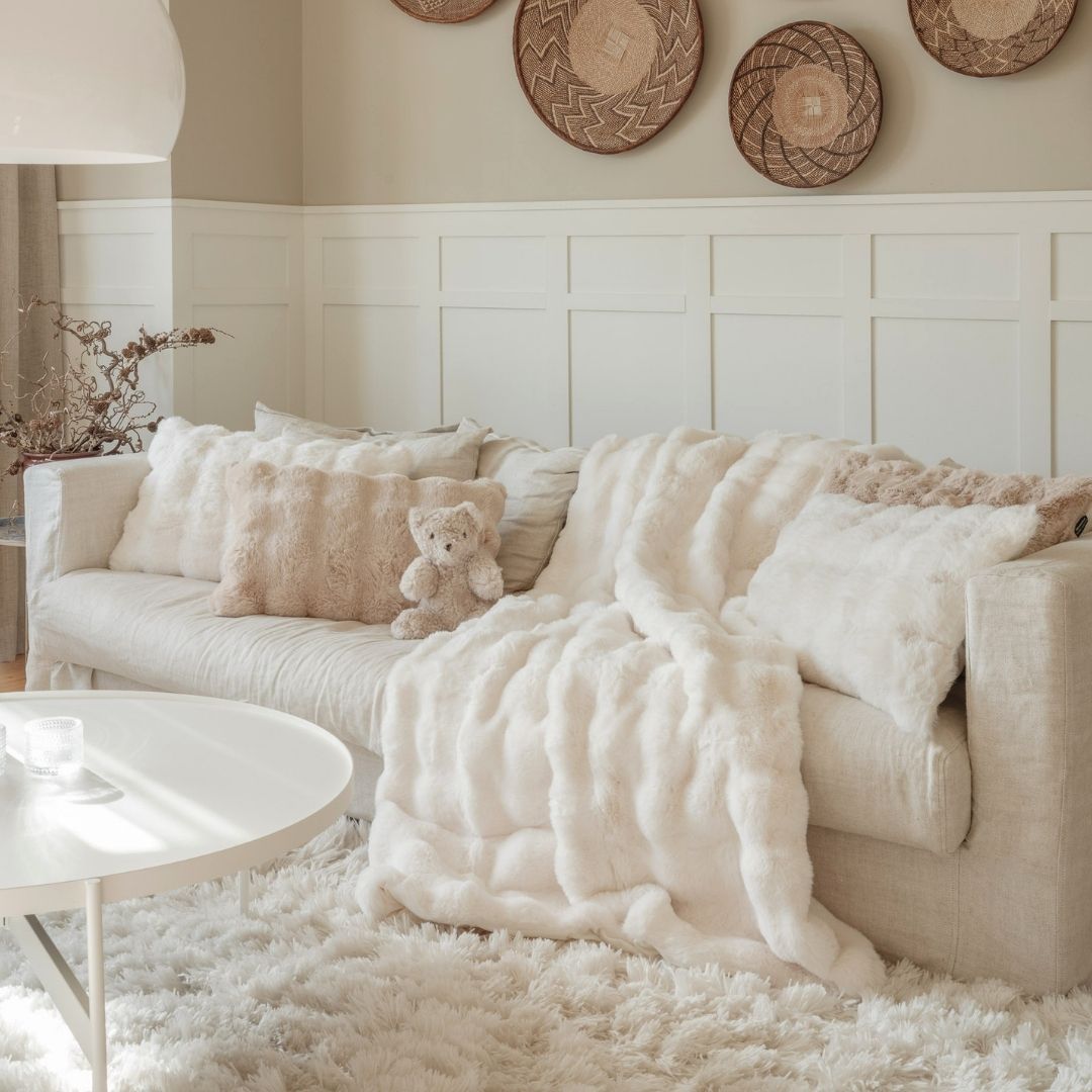 Misty Blanket Ivory 140x220cm