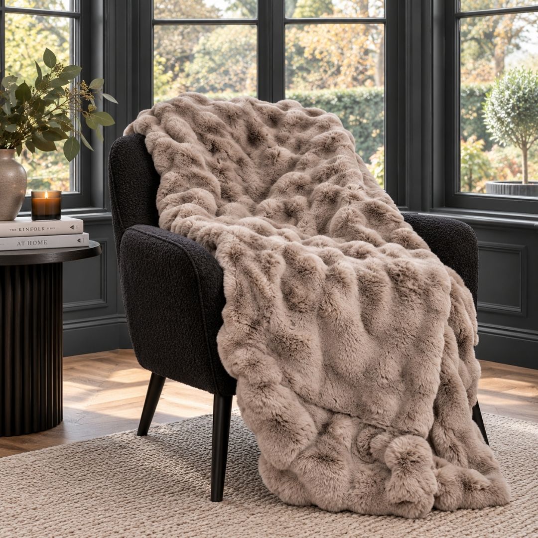 Misty Blanket Taupe 140x220cm