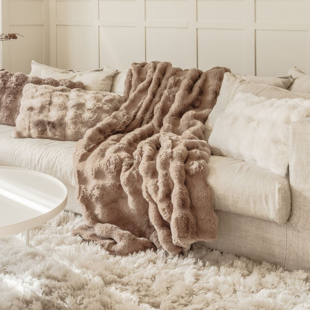 Misty Blanket Taupe 140x220cm