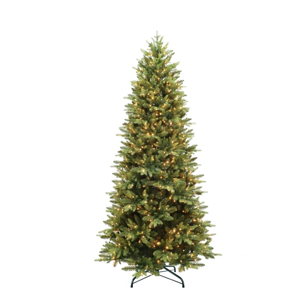 7ft Slim Pre-Lit Belvedere Fir Artificial Christmas Tree