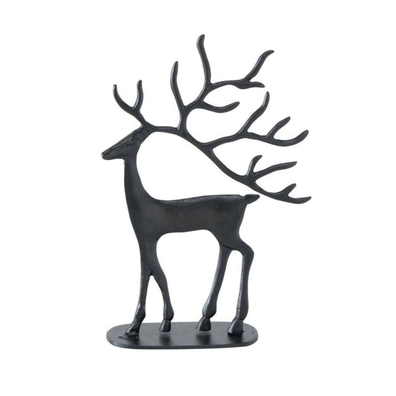 Standing Deer Figurine Trollah Black