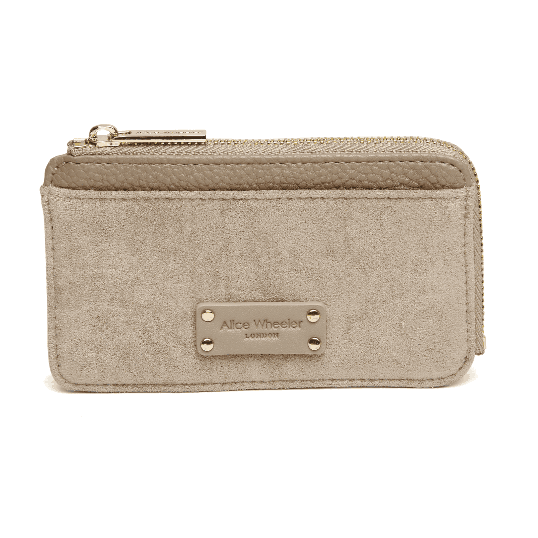 Suede Kensington Coin Purse Mink