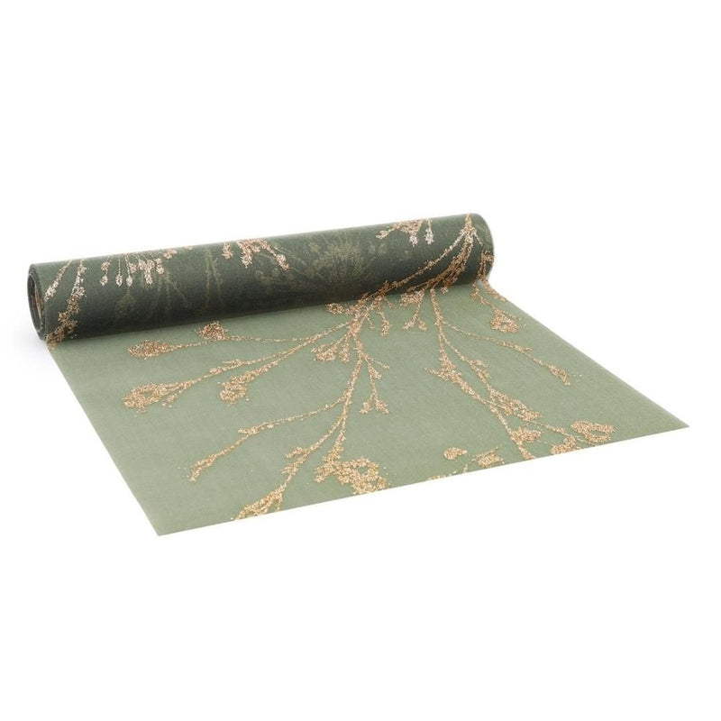 Table Runner Frozée Green/Gold