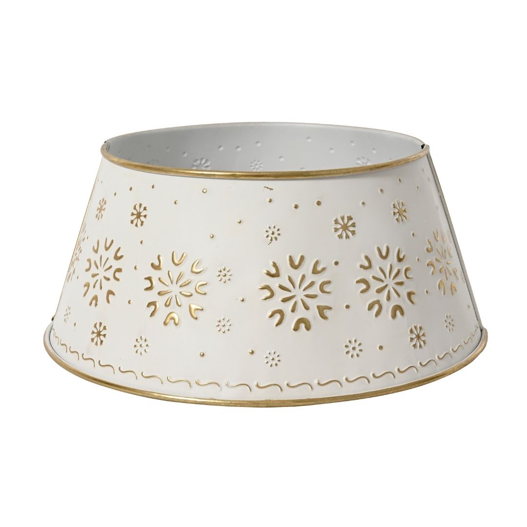 Christmas Tree Ring Iron White/Gold
