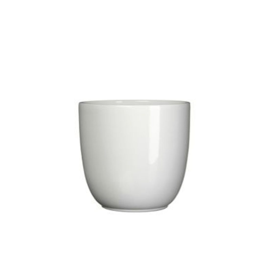 Tusca Indoor Pot Round White