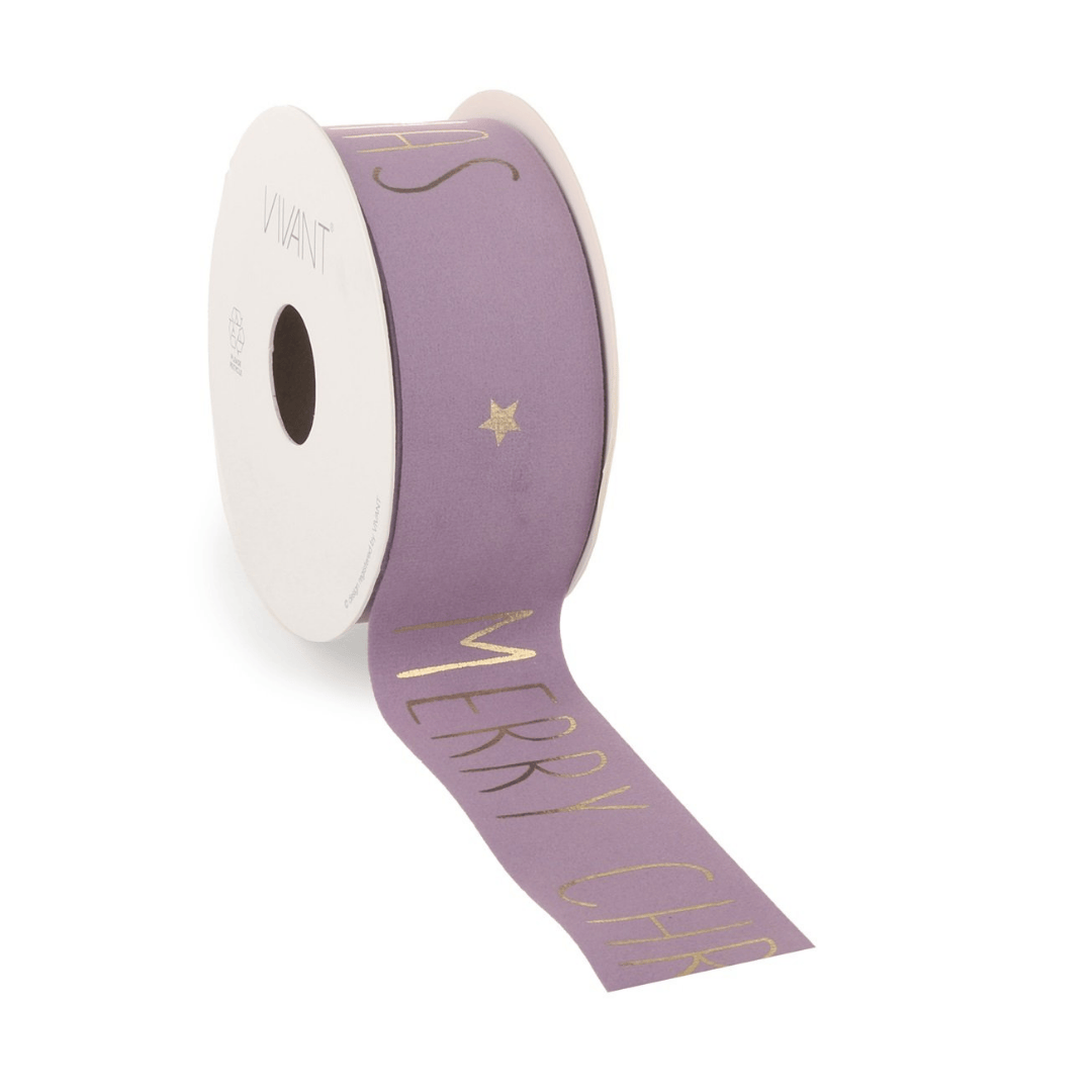 Vellu Christmas Ribbon - Purple
