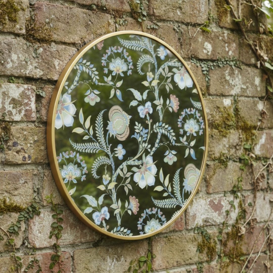 Verdant Floral Mirror