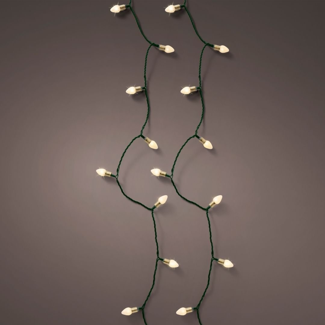 Vintage Christmas Twinkle Lights Warm White