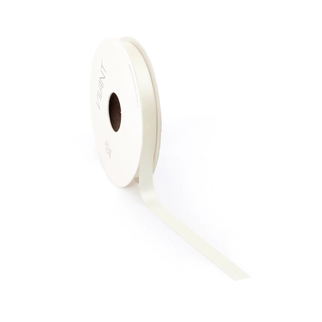 Double Face Satin Ribbon - Pearl White