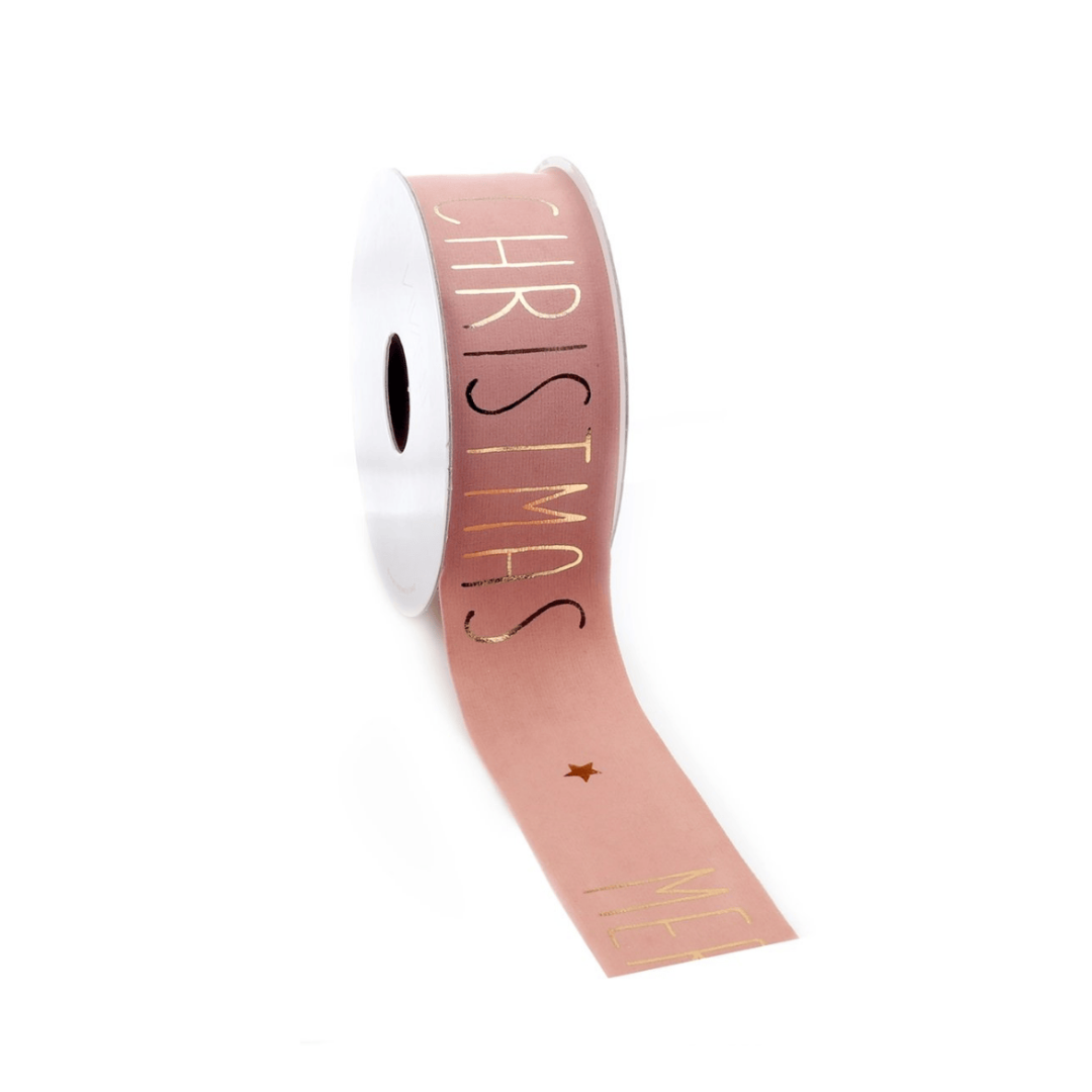 Vellu Christmas Ribbon - Pink