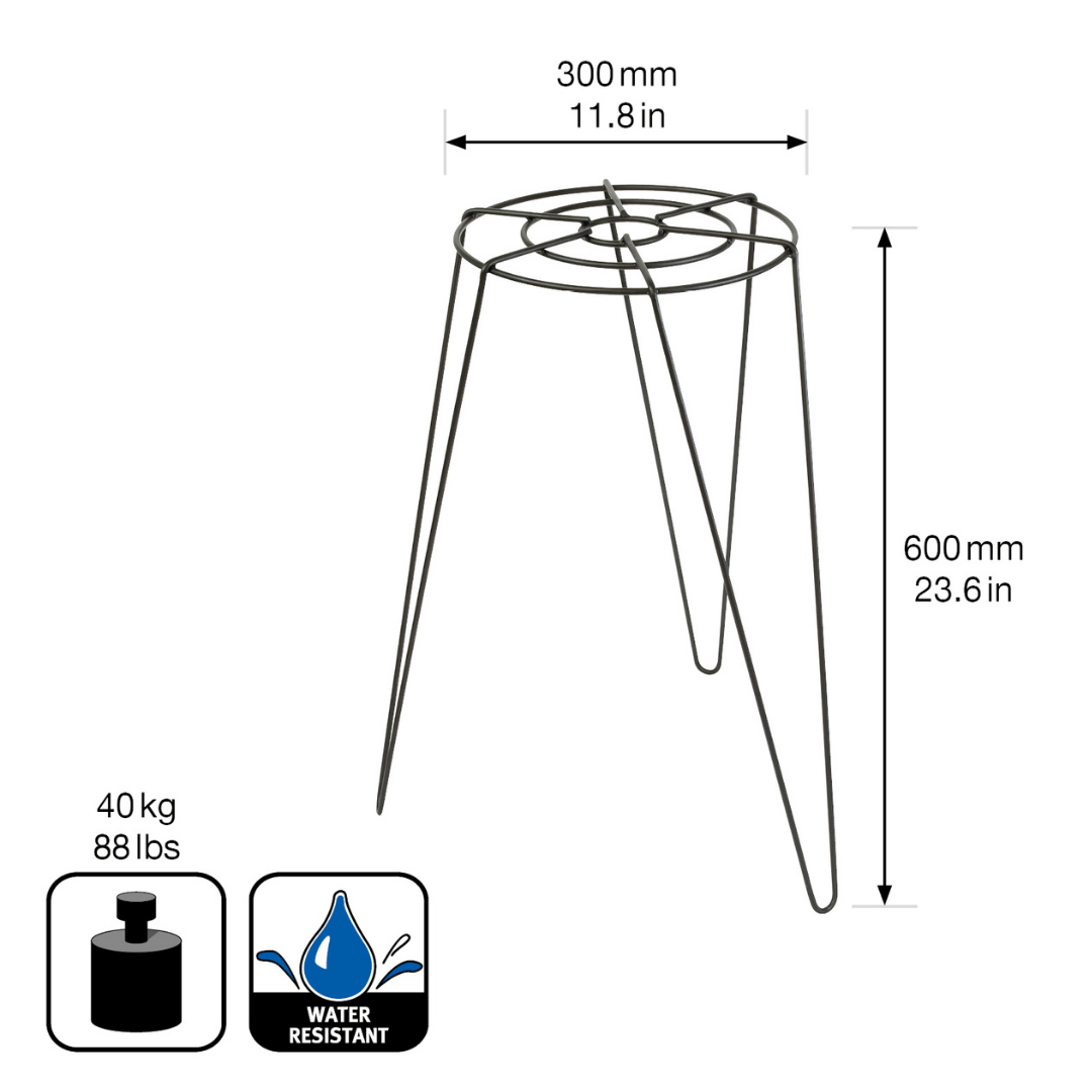 Wagner Plant Stand Black Metal