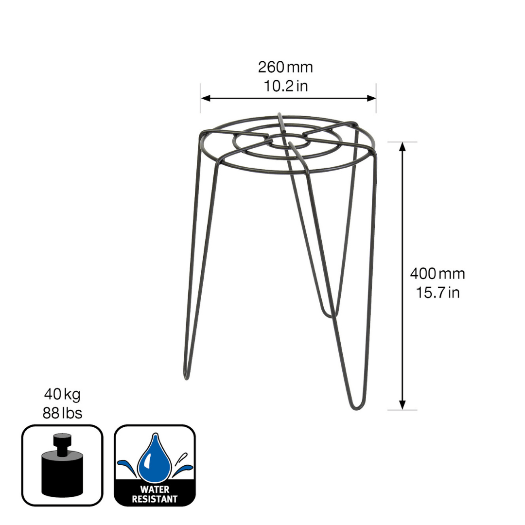 Wagner Plant Stand Black Metal