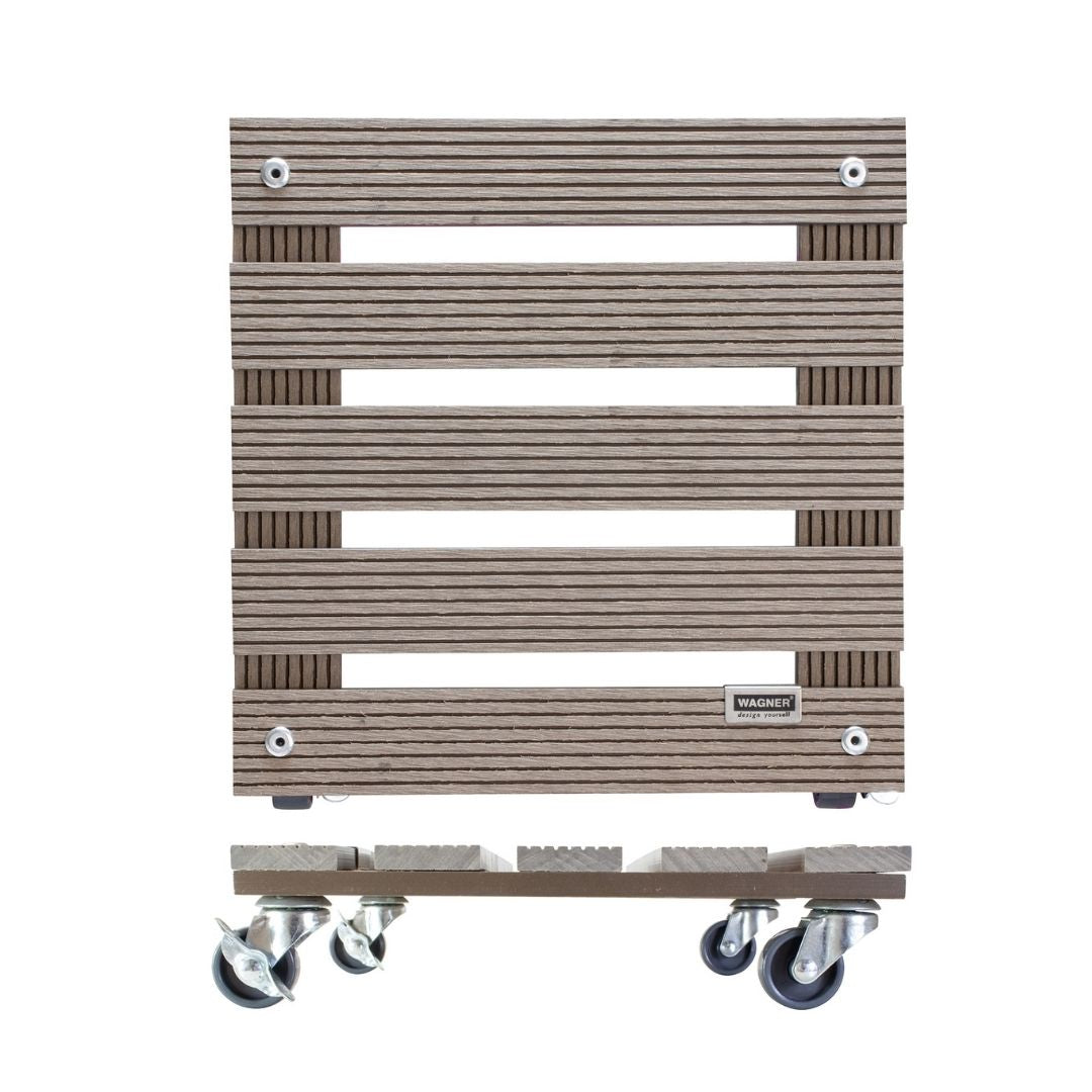 Plant Trolley Indoor/Outdoor Square - Taupe