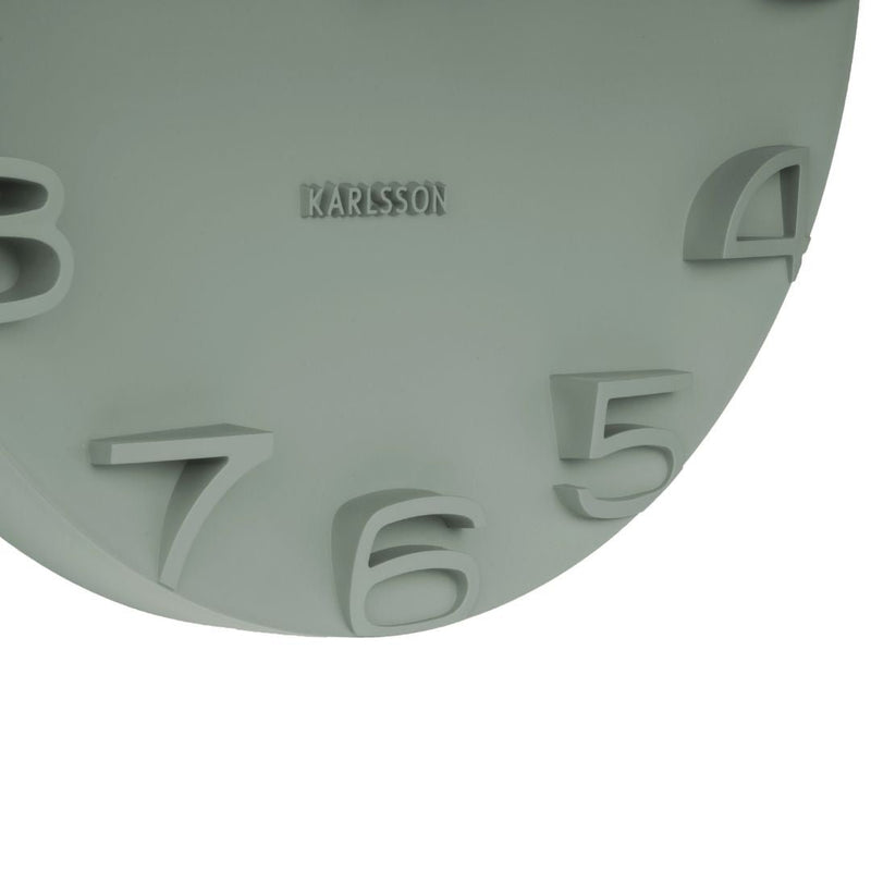 Wall Clock On The Edge - Green