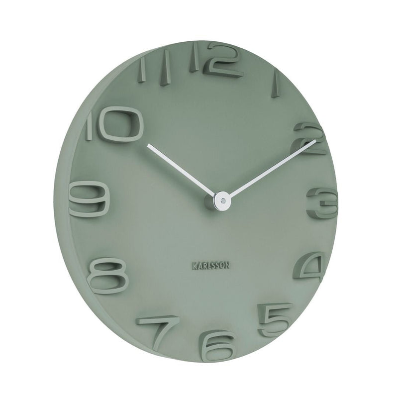 Wall Clock On The Edge - Green