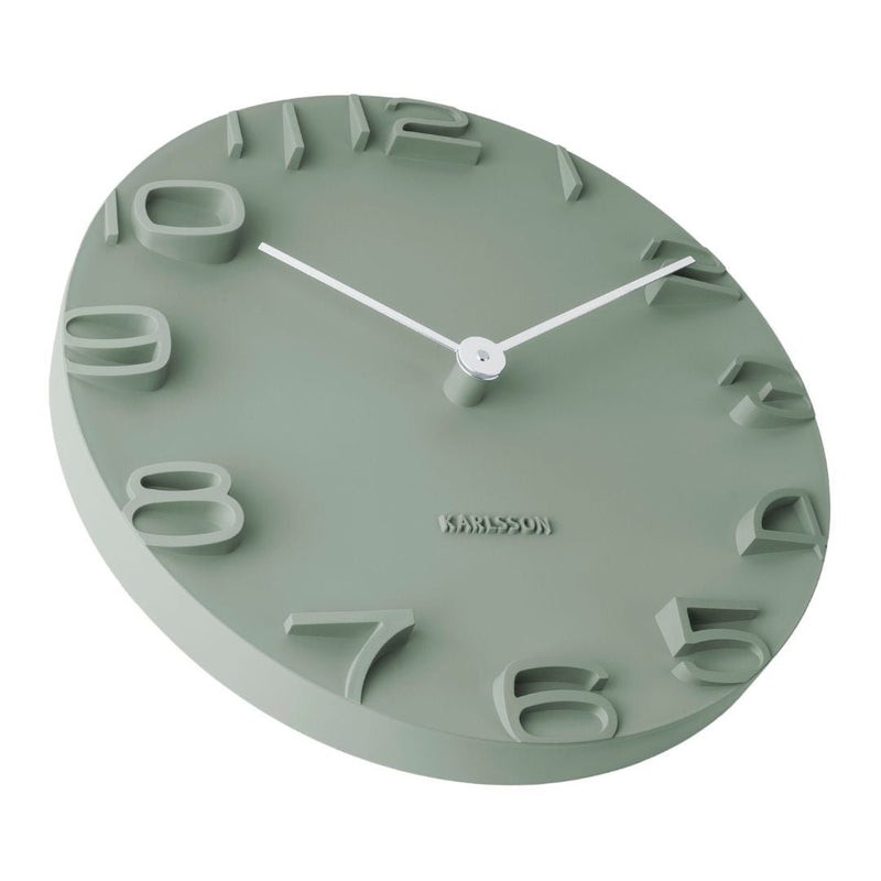 Wall Clock On The Edge - Green