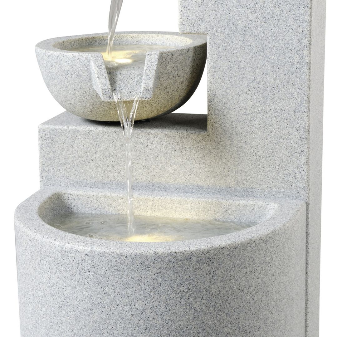 Water Feature Pots Light Grey