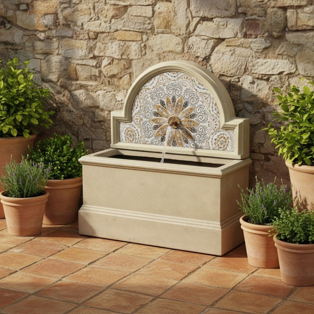 Water Feature Mosaic Stone Effect