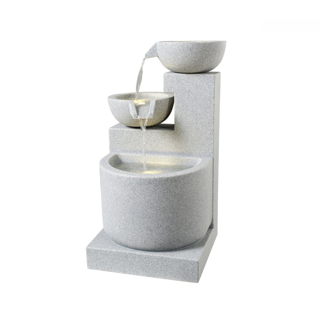 Water Feature Pots Light Grey