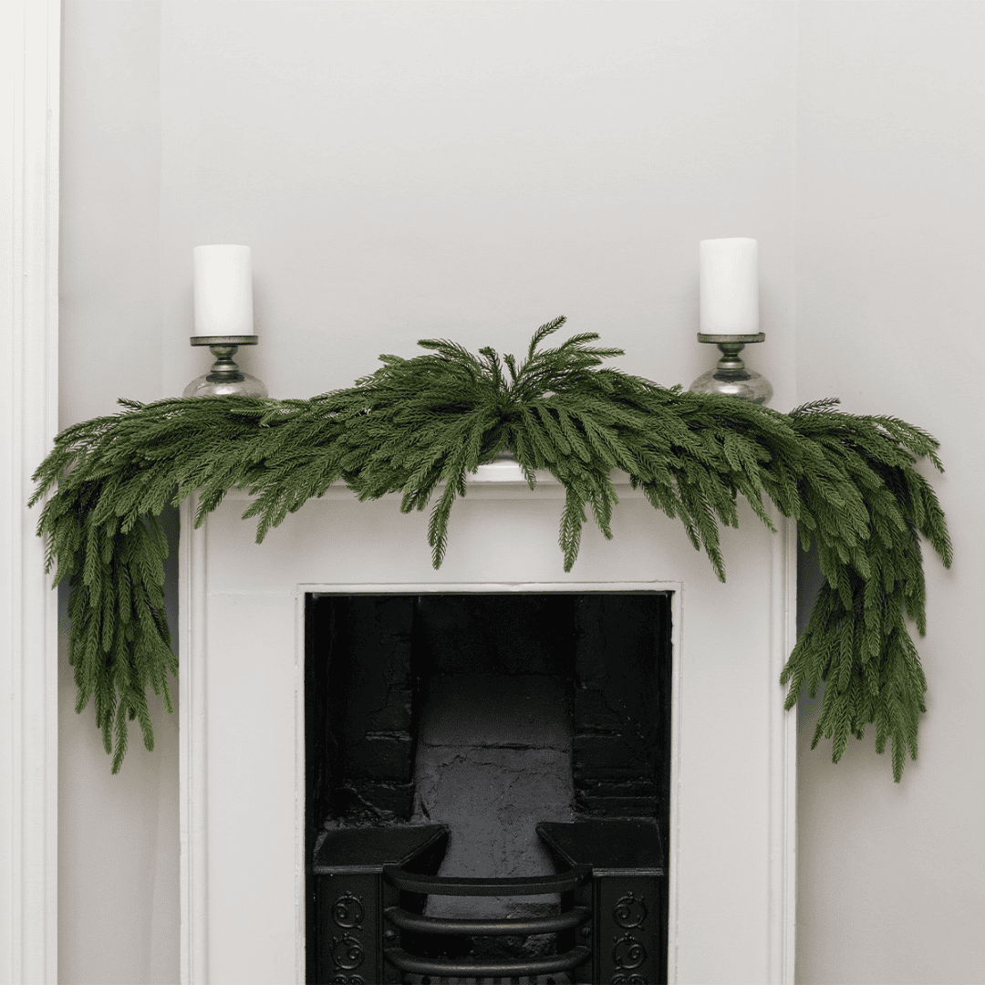 Christmas Waxed Pine Swag 180cm