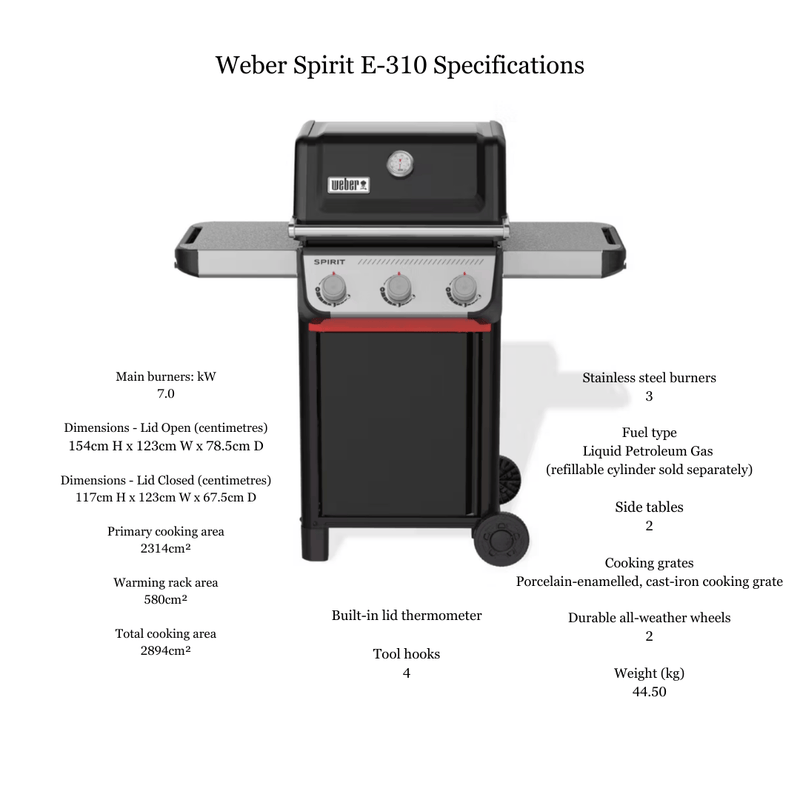 Weber Spirit E - 310 Gas Barbecue