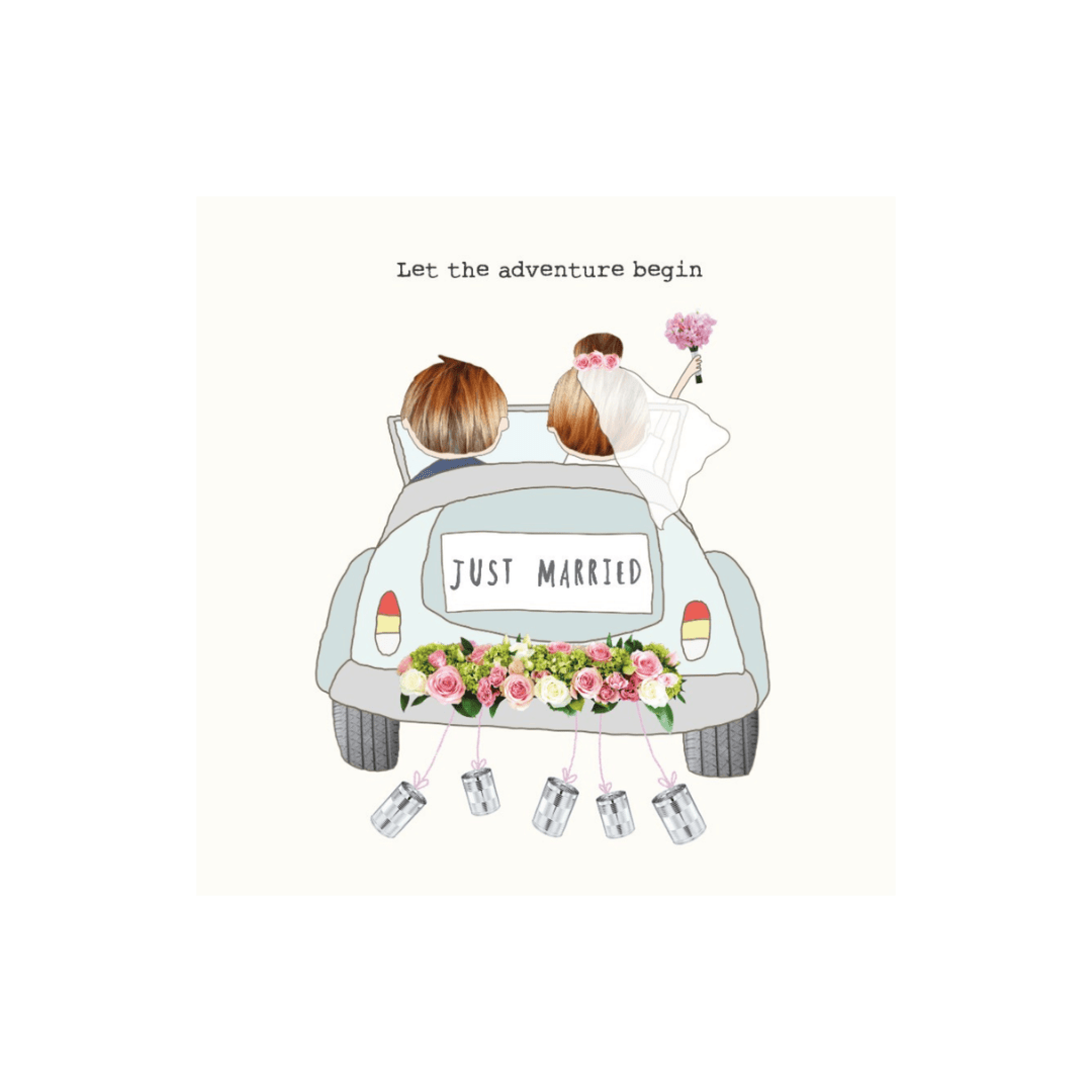 Wedding Card - Let The Adventure Begin