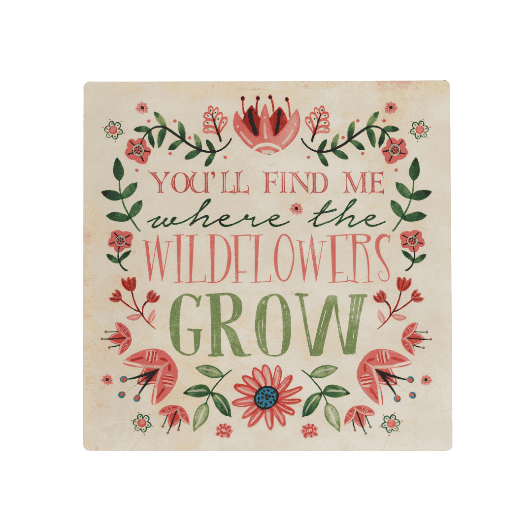 Wildflowers Wall Plaque