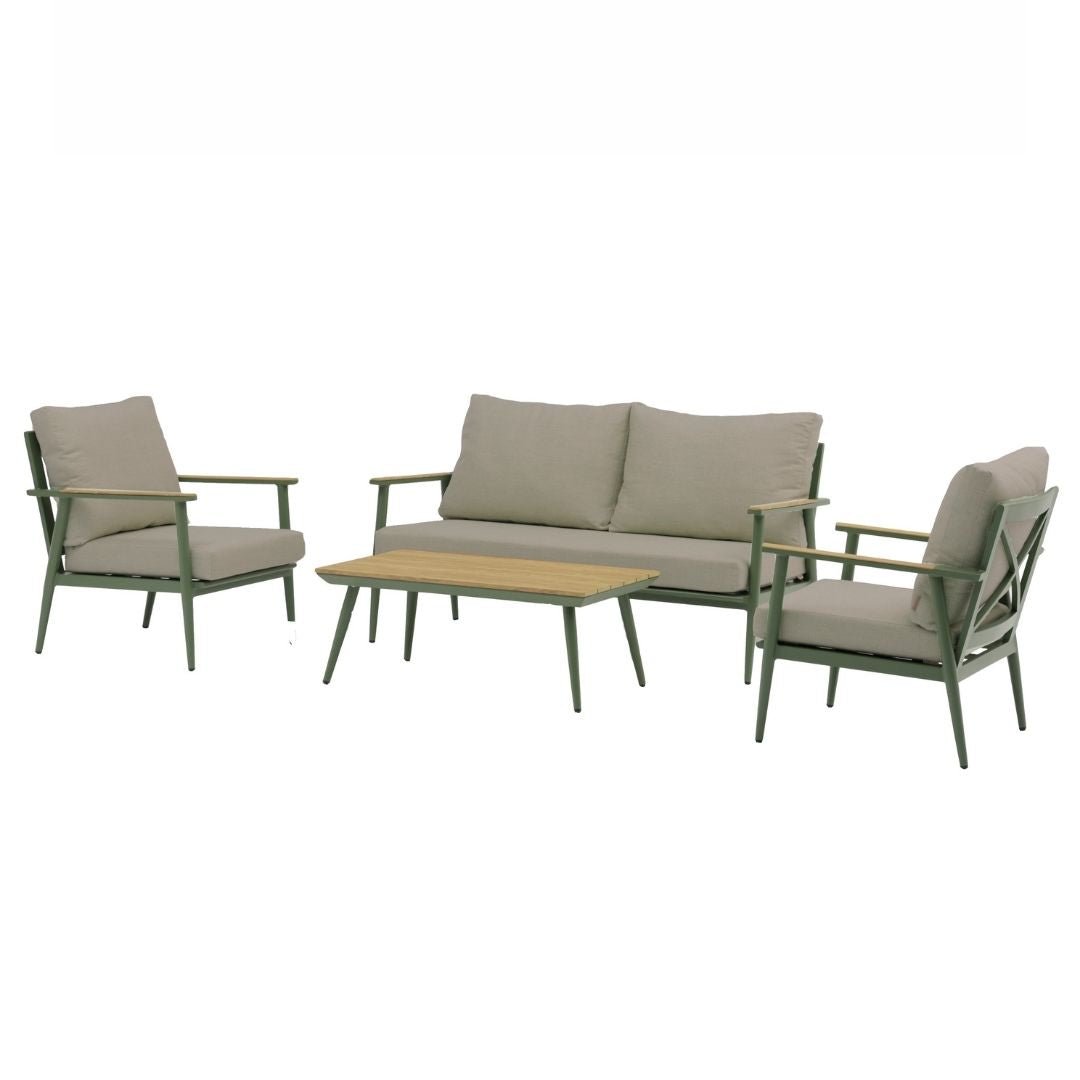 Wisley 2 Seat Sofa Set & Coffee Table - Sage