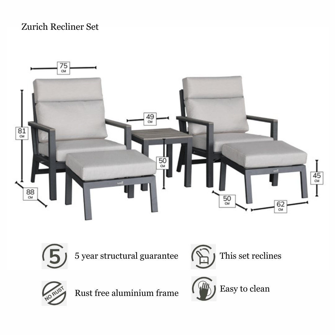 Zurich Recliner Set