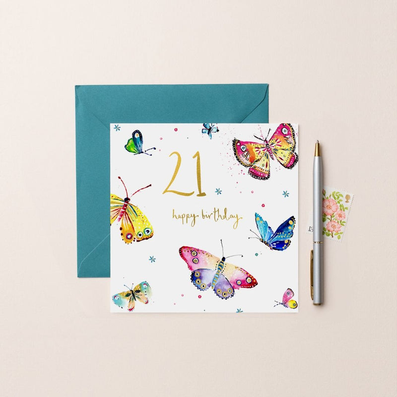 21st Birthday Card - The Garden HouseLouise Mulgrew