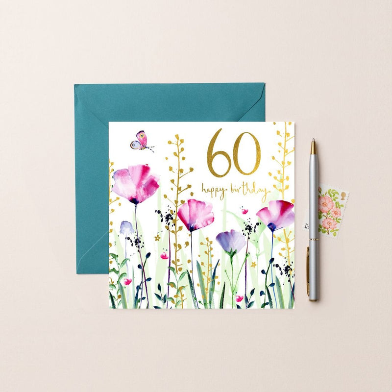 60th Birthday Card - The Garden HouseLouise Mulgrew