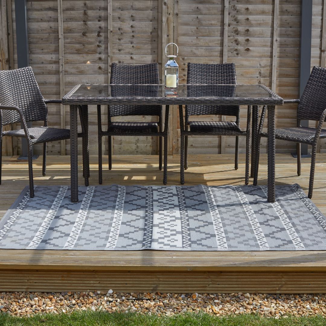 Alfresco Mat Aztec Slate 150 x 210cm