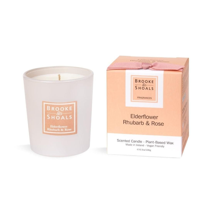 Brooke & Shoals Candle - Elderflower,Rhubarb & Rose - The Garden HouseBrooke & Shoals