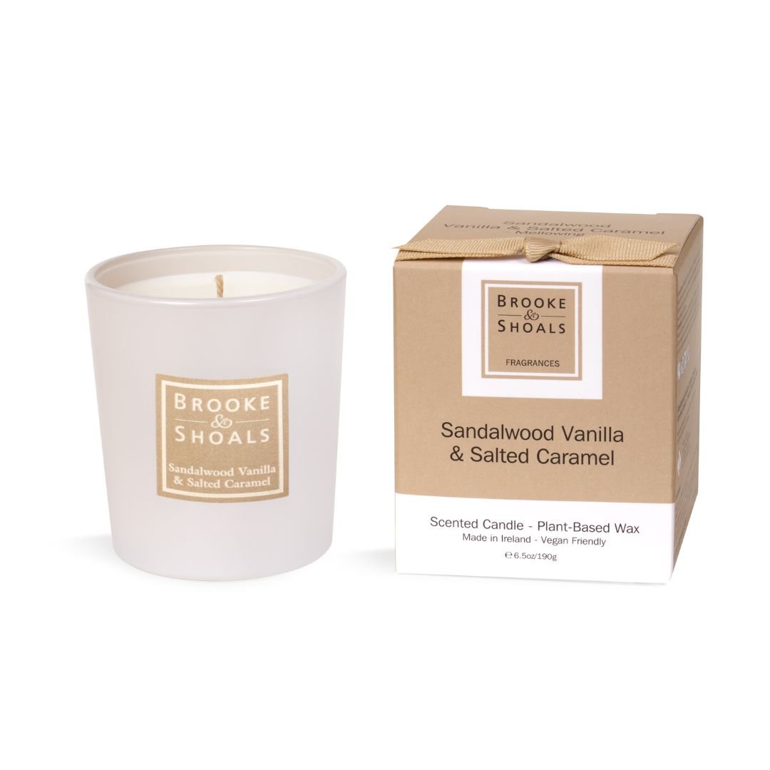 Brooke & Shoals Candle - Sandalwood Vanilla & Salted Caramel