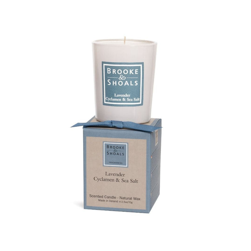 Brooke & Shoals Travel Candle - Lavender Cyclamen & Sea Salt