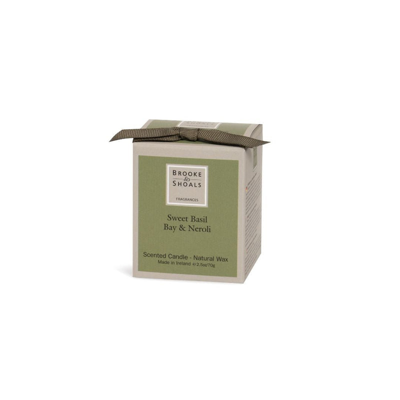 Brooke & Shoals Travel Candle - Sweet Basil Bay & Neroli - The Garden HouseBrooke & Shoals